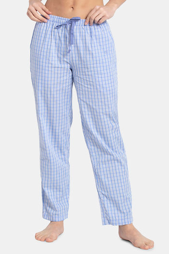 Buy Jockey Cotton Pyjama Iris Blue Assorted Checks at Rs.949